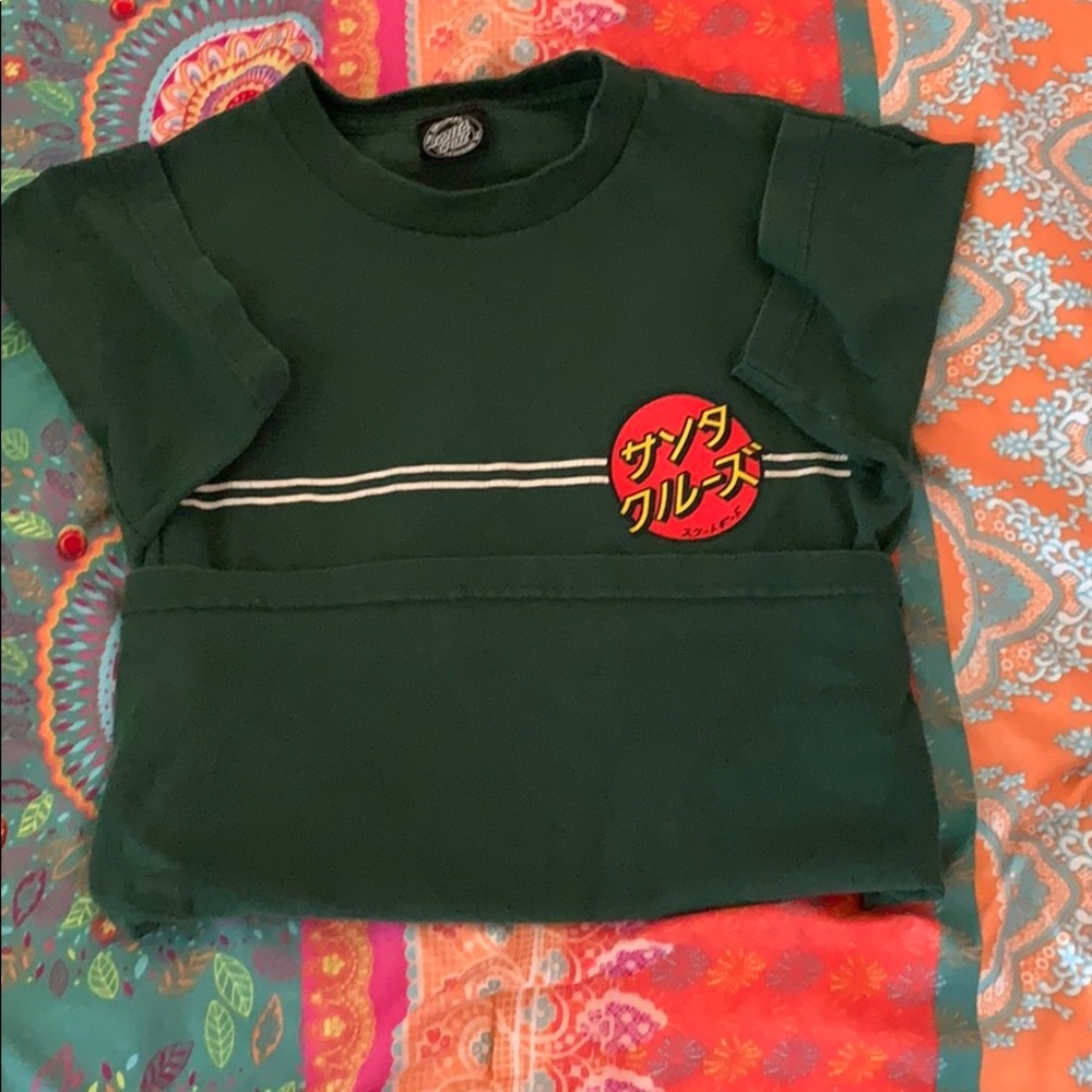 dark green Santa Cruz shirt